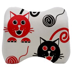 Cat Little Ball Animal Velour Head Support Cushion