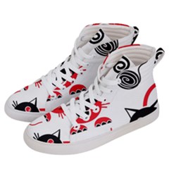 Cat Little Ball Animal Men s Hi-top Skate Sneakers by Maspions