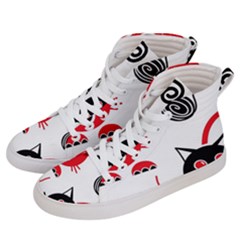 Cat Little Ball Animal Women s Hi-top Skate Sneakers