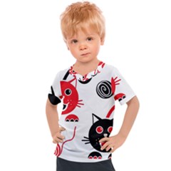 Cat Little Ball Animal Kids  Sports T-shirt