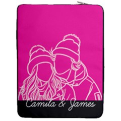 Personalized Hand Draw Style 2 - 17  Vertical Laptop Sleeve Case With Pocket