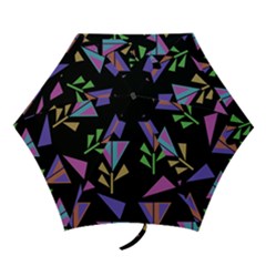 Abstract Pattern Flora Flower Mini Folding Umbrellas