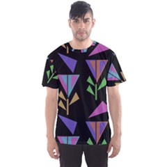 Abstract Pattern Flora Flower Men s Sport Mesh T-shirt