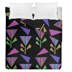 Abstract Pattern Flora Flower Duvet Cover Double Side (queen Size)