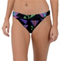 Abstract Pattern Flora Flower Band Bikini Bottoms View1