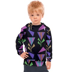 Abstract Pattern Flora Flower Kids  Hooded Pullover by Maspions