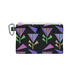 Abstract Pattern Flora Flower Canvas Cosmetic Bag (small) by Maspions