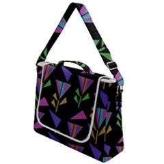 Abstract Pattern Flora Flower Box Up Messenger Bag