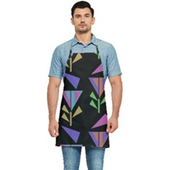 Abstract Pattern Flora Flower Kitchen Apron