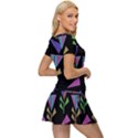 Abstract Pattern Flora Flower Women s Sports Wear Set View3