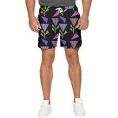 Abstract Pattern Flora Flower Men s Runner Shorts by Maspions