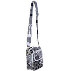 Abstract Nature Black White Shoulder Strap Belt Bag