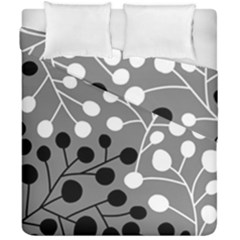 Abstract Nature Black White Duvet Cover Double Side (california King Size) by Maspions