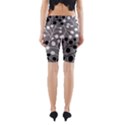 Abstract Nature Black White Yoga Cropped Leggings View2