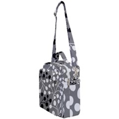 Abstract Nature Black White Crossbody Day Bag