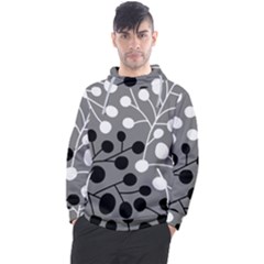 Abstract Nature Black White Men s Pullover Hoodie