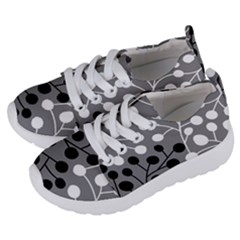 Abstract Nature Black White Kids  Lightweight Sports Shoes