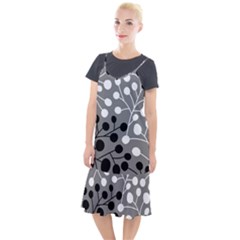 Abstract Nature Black White Camis Fishtail Dress