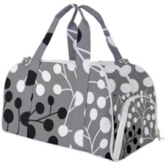 Abstract Nature Black White Burner Gym Duffel Bag