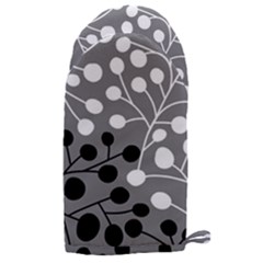 Abstract Nature Black White Microwave Oven Glove by Maspions