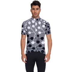 Abstract Nature Black White Men s Short Sleeve Cycling Jersey by Maspions