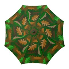 Leaves Foliage Pattern Oak Autumn Golf Umbrellas