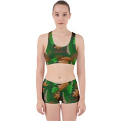 Leaves Foliage Pattern Oak Autumn Work It Out Gym Set