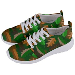 Leaves Foliage Pattern Oak Autumn Men s Lightweight Sports Shoes