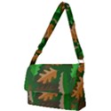 Leaves Foliage Pattern Oak Autumn Full Print Messenger Bag (S) View1