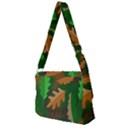 Leaves Foliage Pattern Oak Autumn Full Print Messenger Bag (S) View2