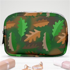 Leaves Foliage Pattern Oak Autumn Make Up Pouch (small) by Maspions