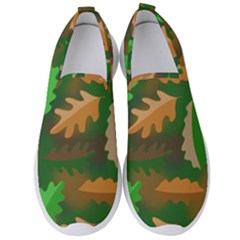 Leaves Foliage Pattern Oak Autumn Men s Slip On Sneakers by Maspions