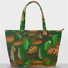 Leaves Foliage Pattern Oak Autumn Back Pocket Shoulder Bag 