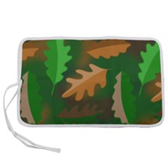 Leaves Foliage Pattern Oak Autumn Pen Storage Case (m) by Maspions