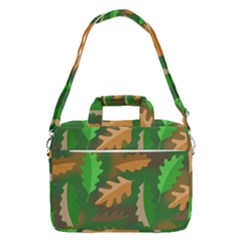 Leaves Foliage Pattern Oak Autumn Macbook Pro 15  Shoulder Laptop Bag