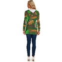 Leaves Foliage Pattern Oak Autumn Long Sleeve Drawstring Hooded Top View4