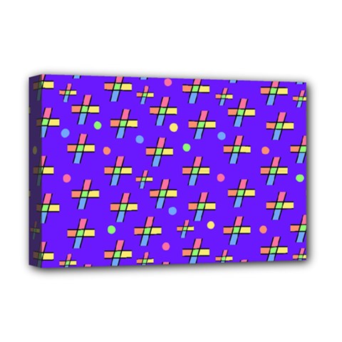 Abstract Background Cross Hashtag Deluxe Canvas 18  X 12  (stretched)