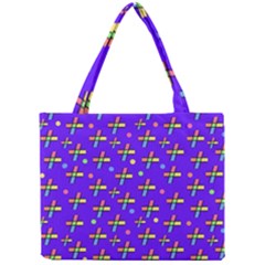 Abstract Background Cross Hashtag Mini Tote Bag