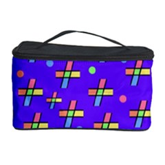 Abstract Background Cross Hashtag Cosmetic Storage Case