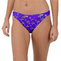 Abstract Background Cross Hashtag Band Bikini Bottoms View1