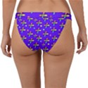 Abstract Background Cross Hashtag Band Bikini Bottoms View2