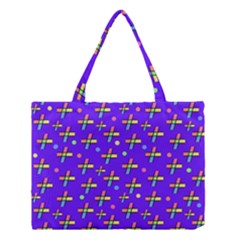 Abstract Background Cross Hashtag Medium Tote Bag by Maspions