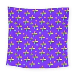 Abstract Background Cross Hashtag Square Tapestry (large)