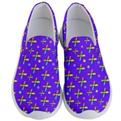 Abstract Background Cross Hashtag Men s Lightweight Slip Ons