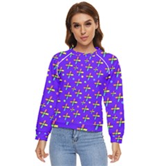 Abstract Background Cross Hashtag Women s Long Sleeve Raglan T-shirt