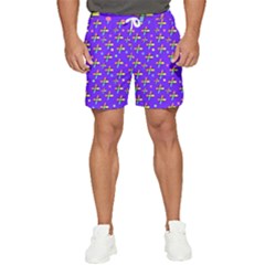 Abstract Background Cross Hashtag Men s Runner Shorts by Maspions