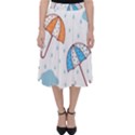 Rain Umbrella Pattern Water Classic Midi Skirt View1