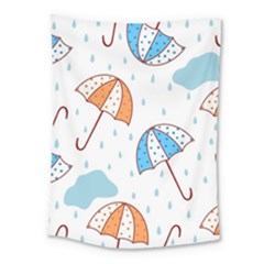 Rain Umbrella Pattern Water Medium Tapestry