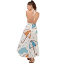 Rain Umbrella Pattern Water Backless Maxi Beach Dress View2