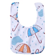 Rain Umbrella Pattern Water Baby Bib by Maspions